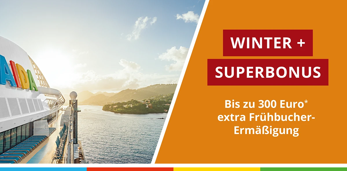 AIDA Urlaub mit den Liebsten - Ab 2 Kabinen 10% sparen