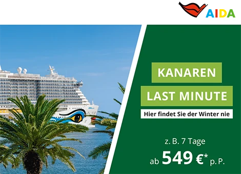 Banner AIDA Last Minute Angebote