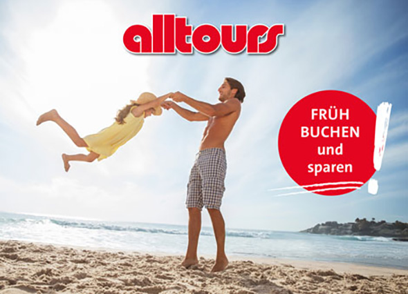 Banner alltours - früh buchen und sparen