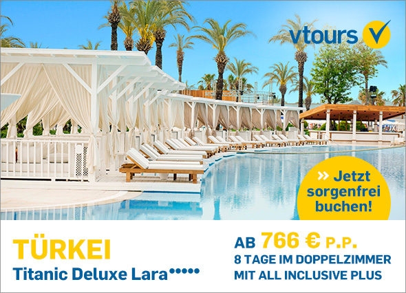 Banner vtours Türkei, Titanic Deluxe Lara